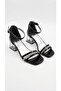 Girls' Evening Dress Shoes Square Toe Ankle Buckle Rhinestone Three-Strap Transparent Heels Special Occasion - 5