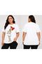 Women's Oversize T-Shirt Vilma Printed 100% Cotton T-Shirt Large Size Comfortable Fit