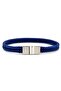 Navy Blue Hair Braid Rope Silver Color Metal Magnet Men's Bracelet M062H - 2