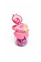 Cute Rabbit Figured Water Bottle, Children's Water Bottle with Straw, Water Bottle with Neck Strap for School - 4