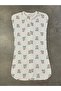 0-3 Months Chin-Protecting Zippered Baby Swaddle Sleeping Bag 100% Cotton - 3