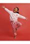 Girl's Back Print Detailed Cotton Jogger Set - 2