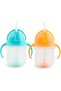 Click Lock Tip and Sip Cup with Flexible Straw by Mansekain, 207 Ml, Pink, Plastic