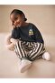 Unisex Children's Cotton Set with Back Print Detail - 2