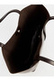 Leather look women's shoulder bag - 5