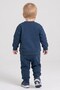 Mojo unisex baby 1-3 years cotton seasonal tracksuit set indigo - 3