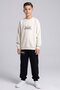Boys' Letter Printed Sweatshirt and Jogger Pants Set - 3