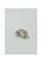 Silver Chain Detailed Compressed Stone Earcuff (1 Pc) - 4