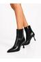 Short Pointed Heel Boots - 4