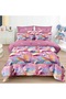 Double Bedding Sets - Pink - Flat