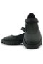 Rakerplus 120-Mat Black Matte Velcro Thick Sole Girls' School Shoes - 3