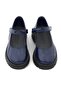 Rakerplus 120-Lr Navy Blue Patent Leather Velcro Thick Sole Girls' School Shoes - 4
