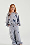 Girl's N1224 Bow Printed Set - 2