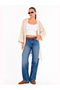 Women's Openwork Knitted Long Loose Cardigan with Tassel Detail - 3