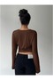 Crew Neck Long Sleeve Viscose Fabric Usa Trends Blouse -Do987676 - 7
