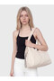 Women's Shoulder Bag with Drawstring Detail - 2