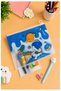 Zippered File with Male Figure A4 6 Pieces Fixpoint 2380 Plastic Patterned Zippered Envelope File Homework Evra - 3