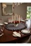Ruffled Round Runner 60X60 Cotton Polyester Tablecloth - 2