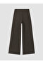 Wideleg Leopard Patterned Women's Jean Trousers - 2