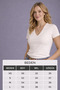 Women's Slim Fit-Fitted V-Neck Basic T-Shirt Strawberry Fabric Slim Fit - 4