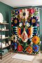 Embroidered Flowers Patterned Shower Curtain, Bathtub Curtain 175X200Cm - 4