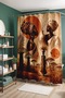 African Woman Theme Patterned Shower Curtain, Bathtub Curtain 175X200Cm - 4