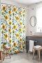 Sunflower Patterned Shower Curtain, Bathtub Curtain 175X200Cm - 5