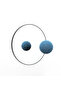 مرآة دائرية أنيقة - 80x80 سم - أسود - 3