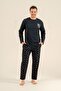 Father&Son Navy Blue Long Sleeve Cotton Pajama Set (Father and Child Sold Separately) (Socks as a Gift) - 3
