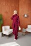 Belted Knitwear Three-Piece Set (Blouse + Cardigan + Trousers) Anka261043 - 2