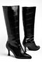 Salerno Black Pointed Toe Women's Heeled Boots - 4
