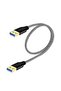 كيبل USB الى USB من فاسجير، كيبل USB 3.0 A الى A (1.5 قدم، اسود) - 2