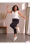 Large size lycra viscose combed fabric comfortable cut capri - 4