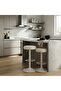 Modern Bar Stool with Round Base and Adjustable Height - 2