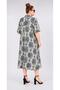 Women's Plus Size Cotton Viscose Midi Oversize Loose Cut Shirt Dress - 4