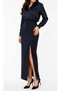 Above-The-Knee Slit Pencil Skirt with Drawstring Puerto Rican Fabric Long Maxi Pencil Skirt for Office and Special Occasions - 4
