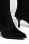 Vicenza Black Suede Pointed Toe Women's Heeled Boots - 5