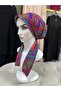 Scarf Bonnet Cotton Fabric Does Not Slip, Ready to Wear, Has a Tie at the Back - 3