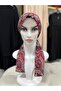Scarf Bonnet Cotton Fabric Does Not Slip, Ready to Wear, Has a Tie at the Back - 5