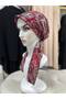 Scarf Bonnet Cotton Fabric Does Not Slip, Ready to Wear, Has a Tie at the Back - 2