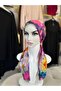 Scarf Bonnet Cotton Fabric Does Not Slip, Ready to Wear, Has a Tie at the Back - 4