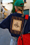 Women's Retro Cowboy Printed Oversized T-Shirt - 3