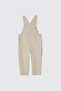 Baby Boy Beige Muslin Salopet - 2