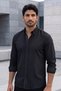 Men's Black Pera Linen Shirt – Summer Comfortable Fit Stylish Shirt - 2