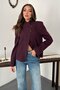 Plum double buttoned jacket