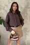 Brown Striped Shirt