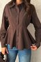 Brown Striped Shirt - 4