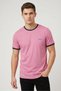 Men Crew Neck Short Sleeve Heather T-Shirt, Pink