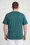 Men Sportswear Fit Short Sleeve Outdoor T-Shirt, Teal Green - 4