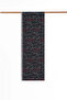 Minimal Pattern Silk Shawl Black